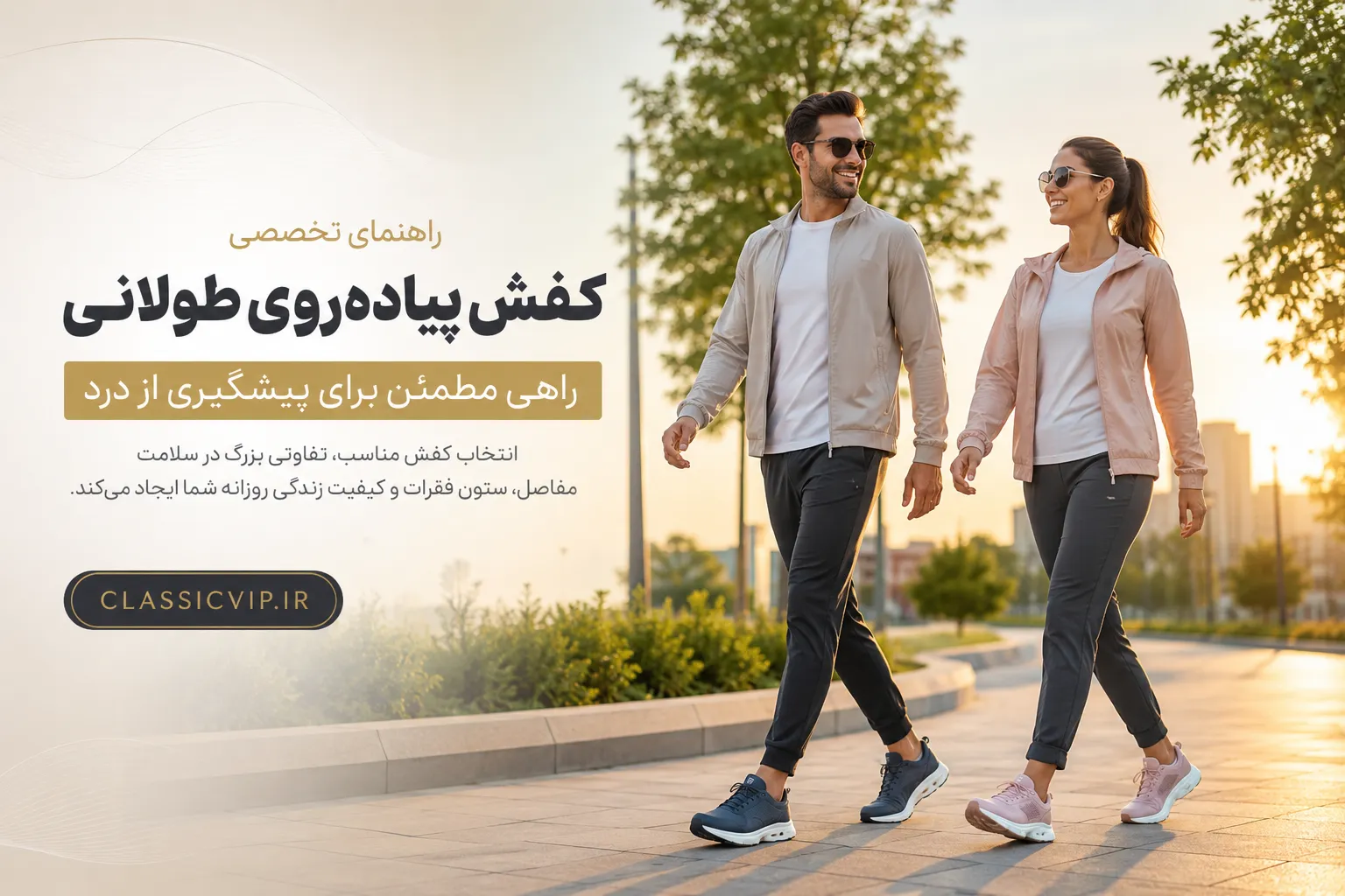 کفش مناسب پیاده روی
